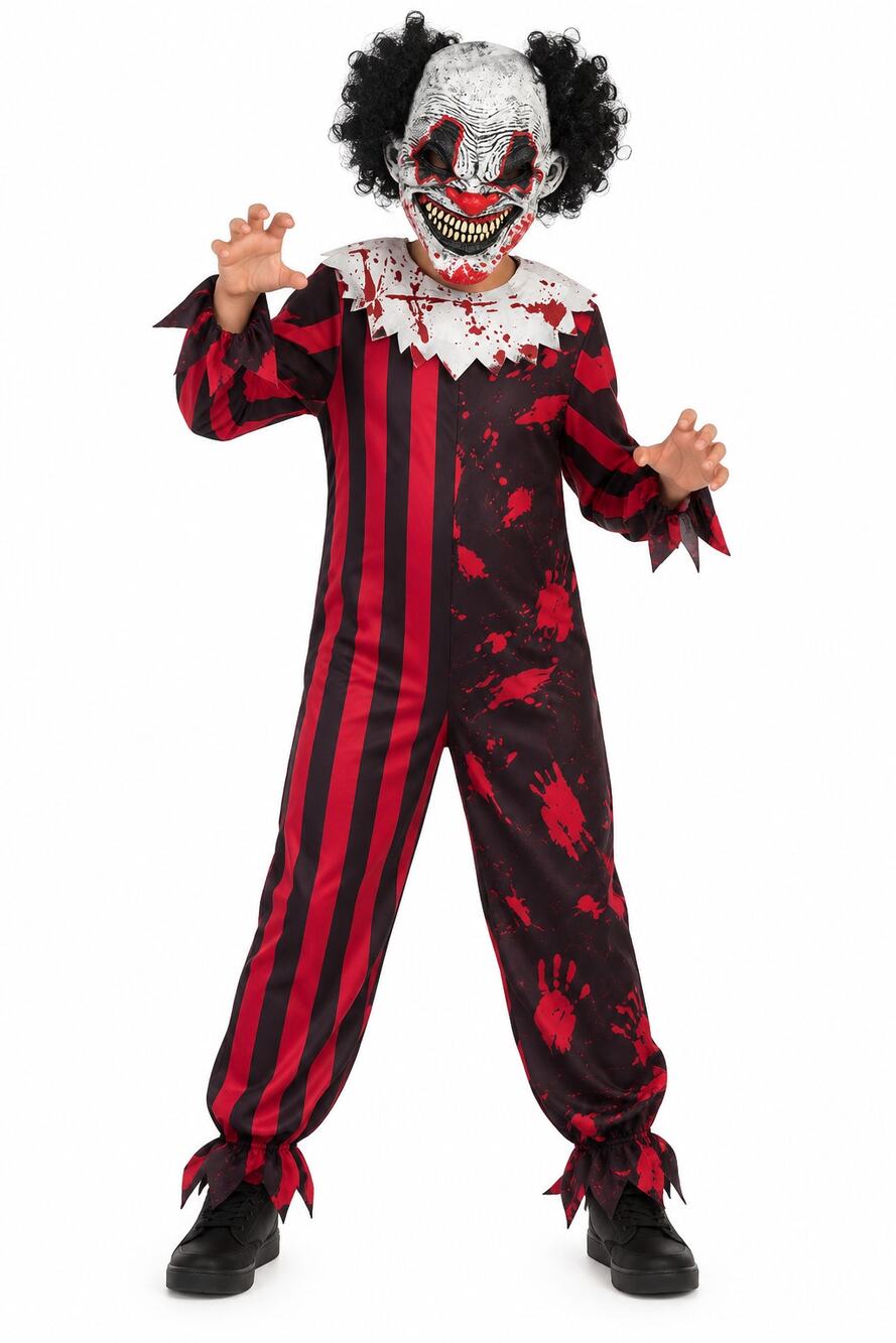 California Costumes Killer Klown Child Costume Medium 8-10 Mask Jumpsuit